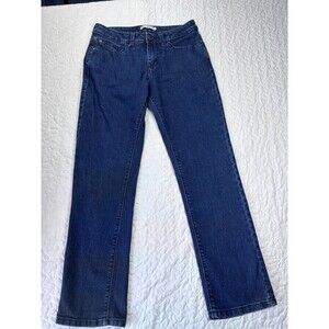 Lee Perfect Fit Just Below the Waist Blue Denim Straight Leg Jeans size 8 short